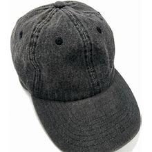 Newhattan Gray Denim Adjustable Hat Cap Solid Cotton