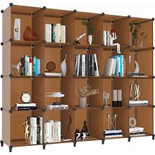 20-Cube Storage Organizer, Closet Organizer Storage Shelf Bookcase Bookshelf ...