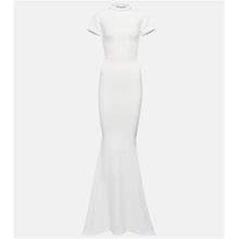 Balenciaga, Cotton-Blend T-Shirt Maxi Dress, Women, White, XS, Dresses