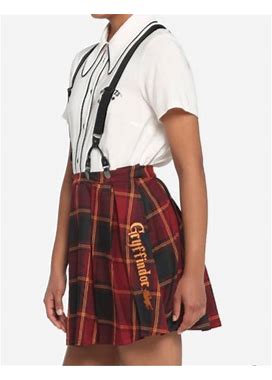 Harry Potter Gryffindor Pleated Suspender Skirt Plus Size Medium