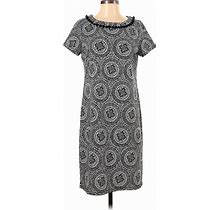 Talbots Casual Dress - Shift: Gray Dresses - Women's Size Small Petite