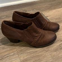 Baretraps Shoes | Baretraps Women's Reagen Boot Size 8 Brown Vegan Leather Block Heel Shootie | Color: Brown | Size: 8