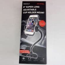 Macally Car Cup Holder Phone Mount 8" Long Flexible Gooseneck With