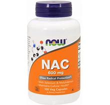 Now Foods - Nac (N-Acetyl Cysteine) 600 Mg 100 Veggie Caps Size 1