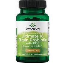 Swanson Probiotics Dr. Stephen Langer's Ultimate 16 Strain Probiotic With Fos 3.2 Billion Cfu Capsule 60Ct