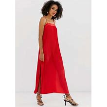 & Other Stories Dresses | & Other Stories Red Pleated Midi Dress | Color: Red | Size: 0