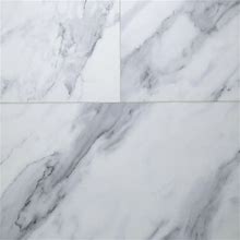 Nucore | Strada Marble Rigid Core Luxury Vinyl Tile - Cork Back, 8 Mm, White - Floor & Decor | 101005908