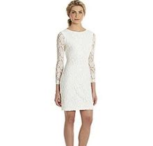 Belle By Badgley Mischka Dresses | Belle By Badgley Mischka Cream Lace Fitted Dress | Color: Cream | Size: 14