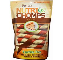 Pork Chomps Nutri Chomps Rawhide Free Twists Dog Treat - Chicken, Size: 15 Count | Petsmart