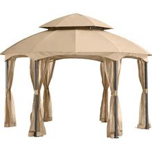 Garden Winds Replacement Canopy For The Heritage Dome Gazebo - Riplock 350 - Beige
