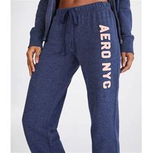 Aeropostale Womens' NYC Cinched Sweatpants - Navy Blue - Size XS - Cotton - Teen Fashion & Clothing - Shop Spring Styles