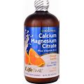 Lifetime Liquid Calcium Magnesium Citrate Orange Vanilla 16 Fl Oz