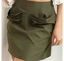 Summer Non-Stretch Casual Active Skirt, Golf Tennis Sports Skirts For Women, Women's Activewear,$9.99,Army Green,Army Green,All-New,Temu