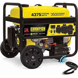 Champion 4,375-W 7-Hp Portable Rv Ready Gas Powered Generator With