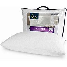 Serta® Luxury Knit Pillow, White, Queen