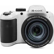Kodak PIXPRO 20MP Digital Bridge Camera, 40X Optical Zoom, White (AZ405-WH)