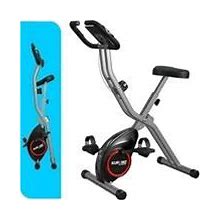 KURONO Stationary Exercise Bike For Home Workout |2023 Upgraded 4 in 1 Foldable Indoor Cycling Bike For Seniors | 330LB Capacity, 16-Level Magnetic Resistance, Adjustments