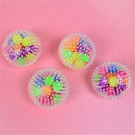 1 Pc Squishy Stress Balls Sensory Fidget Toys Rainbow Color Water Bead Squeeze Toys,One-Size
