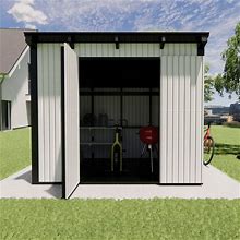 Storage Shed Plan 8X10, Easy Garden Shed Plan, Simple Wood Shed Plan, Build A Shed DIY, Modern Shed Plan, Outdoor Lean To Shed Blueprint