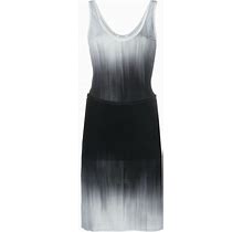 Peter Do - Faded-Effect Detachable-Panel Dress - Women - Viscose/Spandex/Elastane - M - Grey