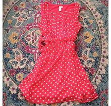 Emma & Michelle Red Polka Dot Dress Minnie Mouse Cosplay Halloween 14