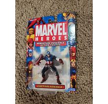 2005 Toybiz Marvel Heroes Miniature Poseable Action Figures Captain