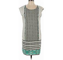 Old Navy Casual Dress - Shift: Ivory Fair Isle Dresses - Women's Size Small Petite