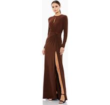 Mac Duggal 55708 Long Mother Of The Bride Dress | The Dress Outlet Chocolate / 14