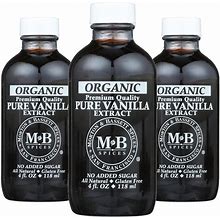 Morton & Bassett Spices Organic Pure Vanilla Extract - Case Of 3/4 Oz