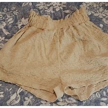 Shein Beige Textured Dress Shorts/Skirt - Size M