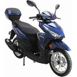 HHH Model Vitacci Spark 150 Gas Scooter GY6 150Cc Scooter 4 Stroke Street Bike Moped For Adult And Youth (Blue)