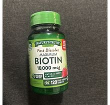 Brand NEW Nature's Truth Biotin 1000 MCG Supplement 120 Tablets SEALED 2024