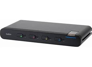Belkin Universal Secure KVM Switch, 4 Port, Single Head - 4 Computer(S) - 1 Local User(S) - 3840 X 2160 - 11 X Usbhdmidisplayport - TAA Compliant