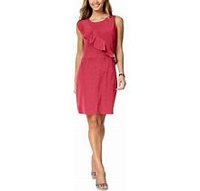 Charter Club Ruffled Dress Womens M Pink Dress Msrp $78
