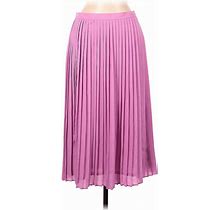 J.Crew 365 Casual Maxi Skirt Maxi: Purple Print Bottoms - Women's Size 6 Tall