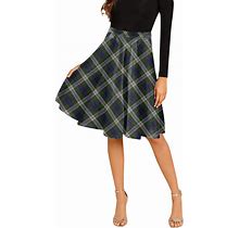 Blair Dress Tartan Melete Pleated Midi Skirt