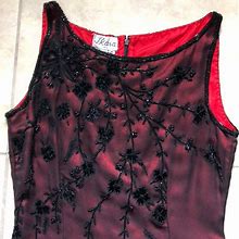 J Kara Dresses | J Kara New York Beaded Gown | Color: Black | Size: M