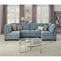 U-Shape Sectional Sofa Modular Corner Sofa Chenille Upholstered Couch With Nailhead And Storage Seat For Livingroom