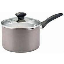 Farberware Dishwasher Safe 3 Qt. Aluminum Nonstick Sauce Pan In Champagne With Glass Lid 21402 ,