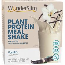 Wonderslim Plant Protein Meal Replacement Shake Vanilla (7Ct)