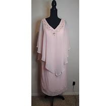 Ncgowns Sheath Column Tea-Length Short Dress Size 8 Pink | Color: Pink | Size: 8