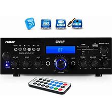 Pyle PDA6BU Stereo Amplifier Receiver With Bluetooth Fm/Usb/Sd Mic Inputs | Amplifiers