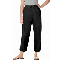Plus Size Women's The Boardwalk Pant By Woman Within In Black (Size 30 T)