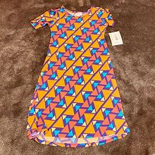 Lularoe Dresses | Lularoe Girls Dress | Color: Orange | Size: 10G