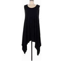 I Ma Belle Casual Dress - Dropwaist Scoop Neck Sleeveless: Black Solid Dresses - Women's Size Medium