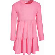 Epic Threads Big Girls Long-Sleeve Waffled Tiered Dress, Created For Macy's - Sweetheart - Size L (12/14)