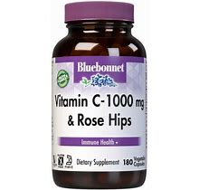 Bluebonnet Vitamin C 1000Mg Plus Rose Hips - 180 Vegcap