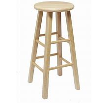 29"" Counter Height Wood Bar Stool Backless Kitchen Breakfast Chair Stool,Beige