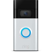 Ring Video Doorbell - 1080P HD Video, Improved Motion Detection, Easy Installation - Satin Nickel