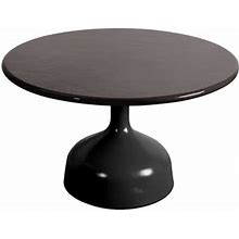 Glaze Coffee Table, Large, Dia. 70 cm Black - Glazed Lava Stone